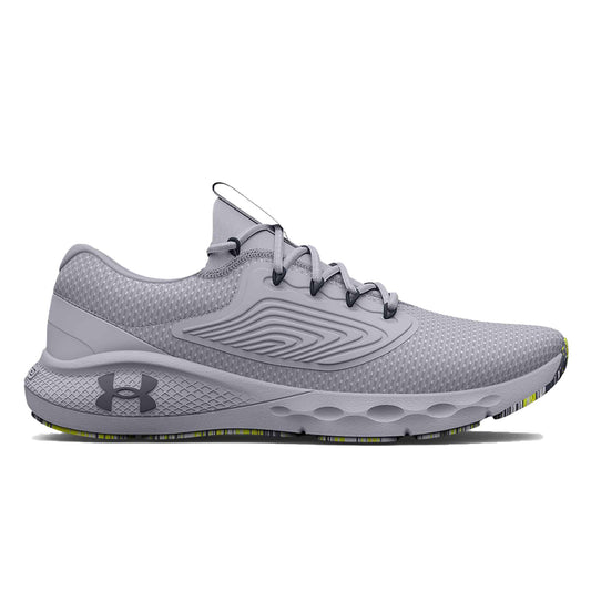 Men’s athletic running shoes featuring a breathable mesh upper, marble-pattern cushioned midsole, lace-up closure, supportive construction, and durable rubber outsole for training and everyday comfort