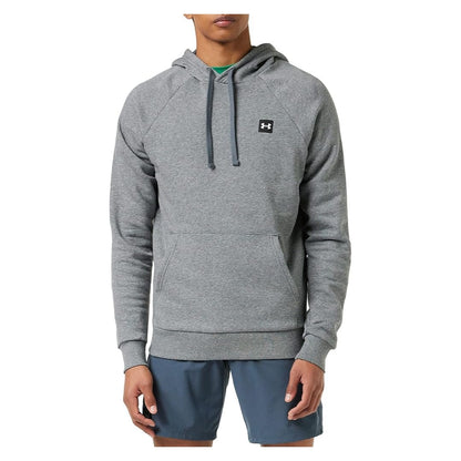 Under Armour Men’s Rival Fleece Hoodie in soft mid-weight fleece with an adjustable hood and front kangaroo pocket.