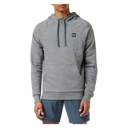 Under Armour Men’s Rival Fleece Hoodie in soft mid-weight fleece with an adjustable hood and front kangaroo pocket.