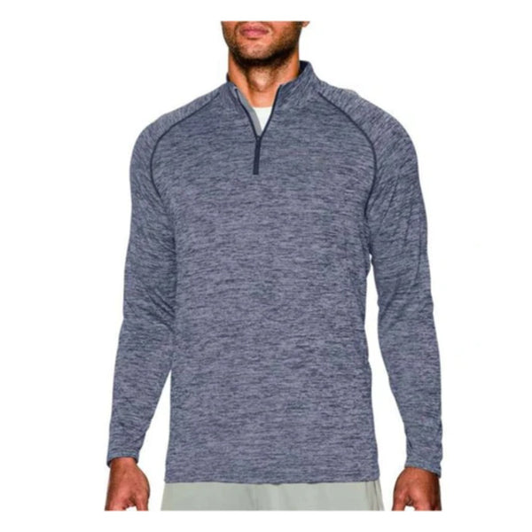 Under Armour Men’s Tech Quarter-Zip Pullover with lightweight UA Tech fabric and adjustable quarter-zip neckline.
