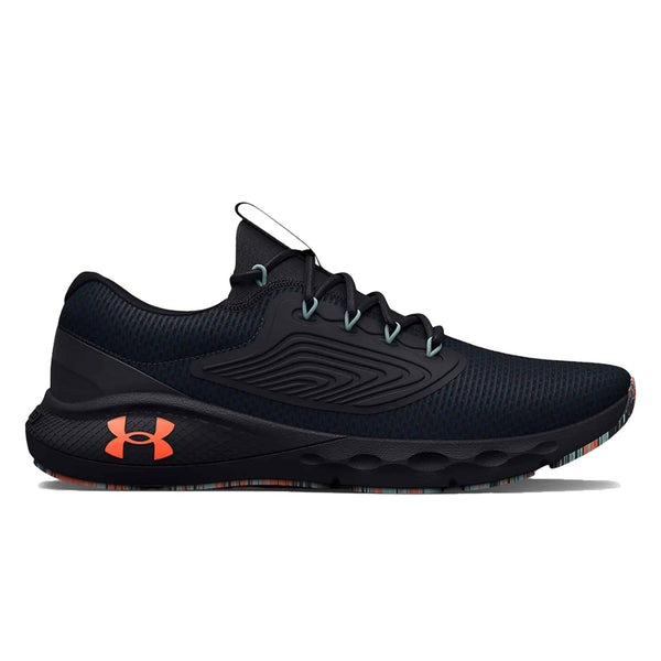 Men’s running shoes featuring a breathable mesh upper, marble-patterned cushioned midsole, lace-up closure, supportive construction, and durable rubber outsole for training and everyday wear