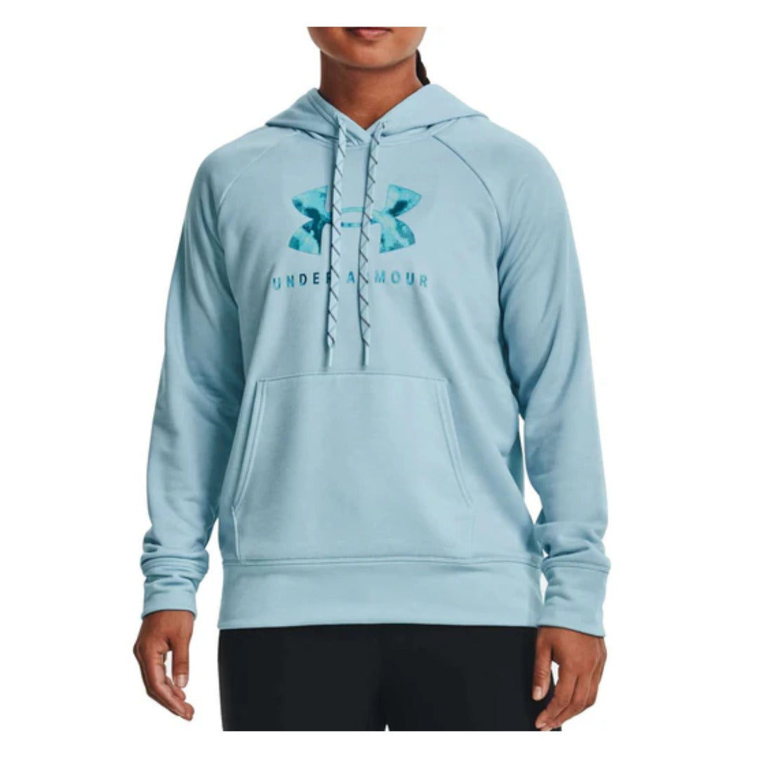 Under Armour Women’s UA Shoreline Terry Hoodie with relaxed fit, soft terry fabric, and adjustable hood.