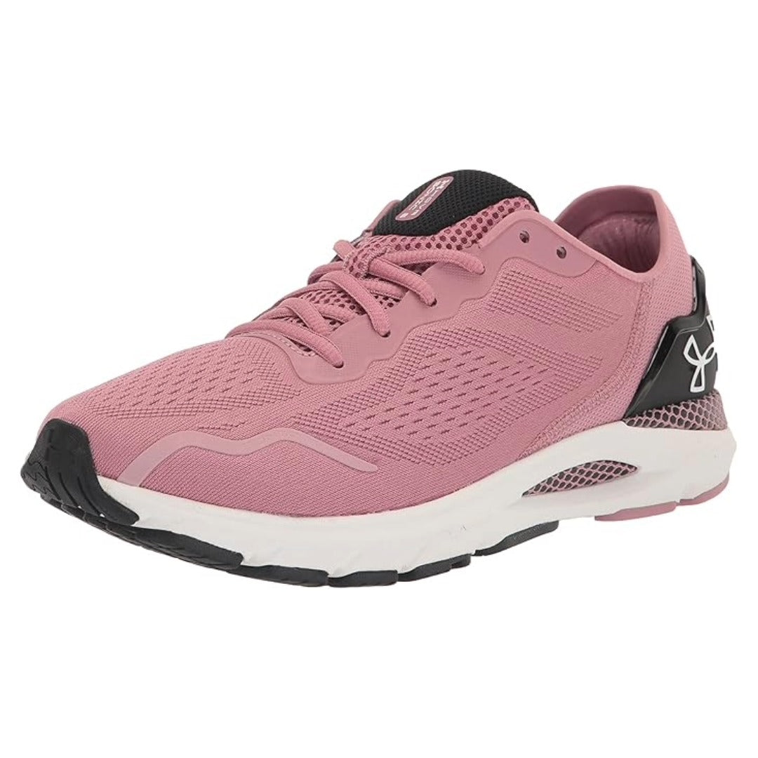 Women’s running shoes featuring a breathable engineered mesh upper, responsive cushioned midsole, lace-up closure, supportive heel design, and durable rubber outsole for road running and everyday training