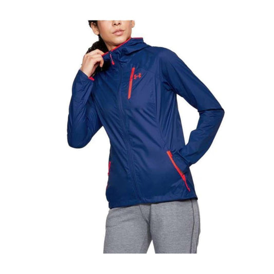 Under Armour Women’s Mission Jacket with full-zip front, water-resistant shell, and lightweight insulated design.