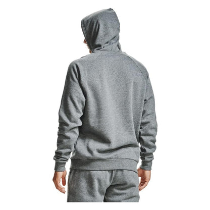 Under Armour Men's Rival Fleece Hoodie -  Pitch Gray Light Heather