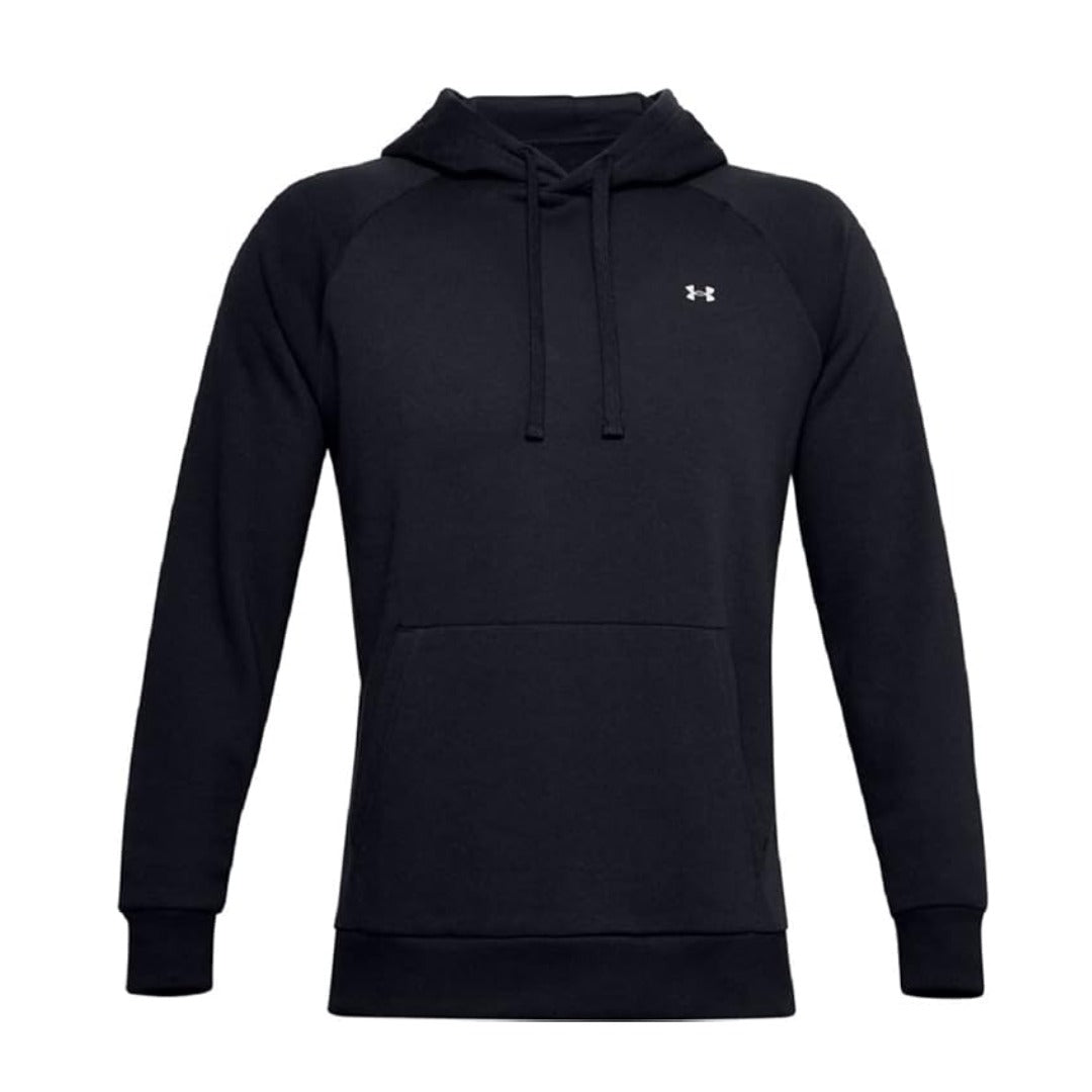 Under Armour Men's Rival Fleece Hoodie -  Black