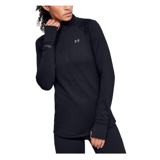 Under Armour Women's ColdGear® Base 4.0 ¼ Zip TOP - Black