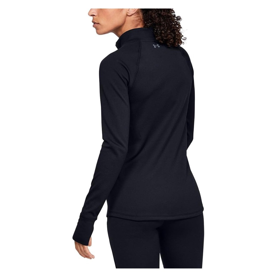 Under Armour Women's ColdGear® Base 4.0 ¼ Zip TOP - Black