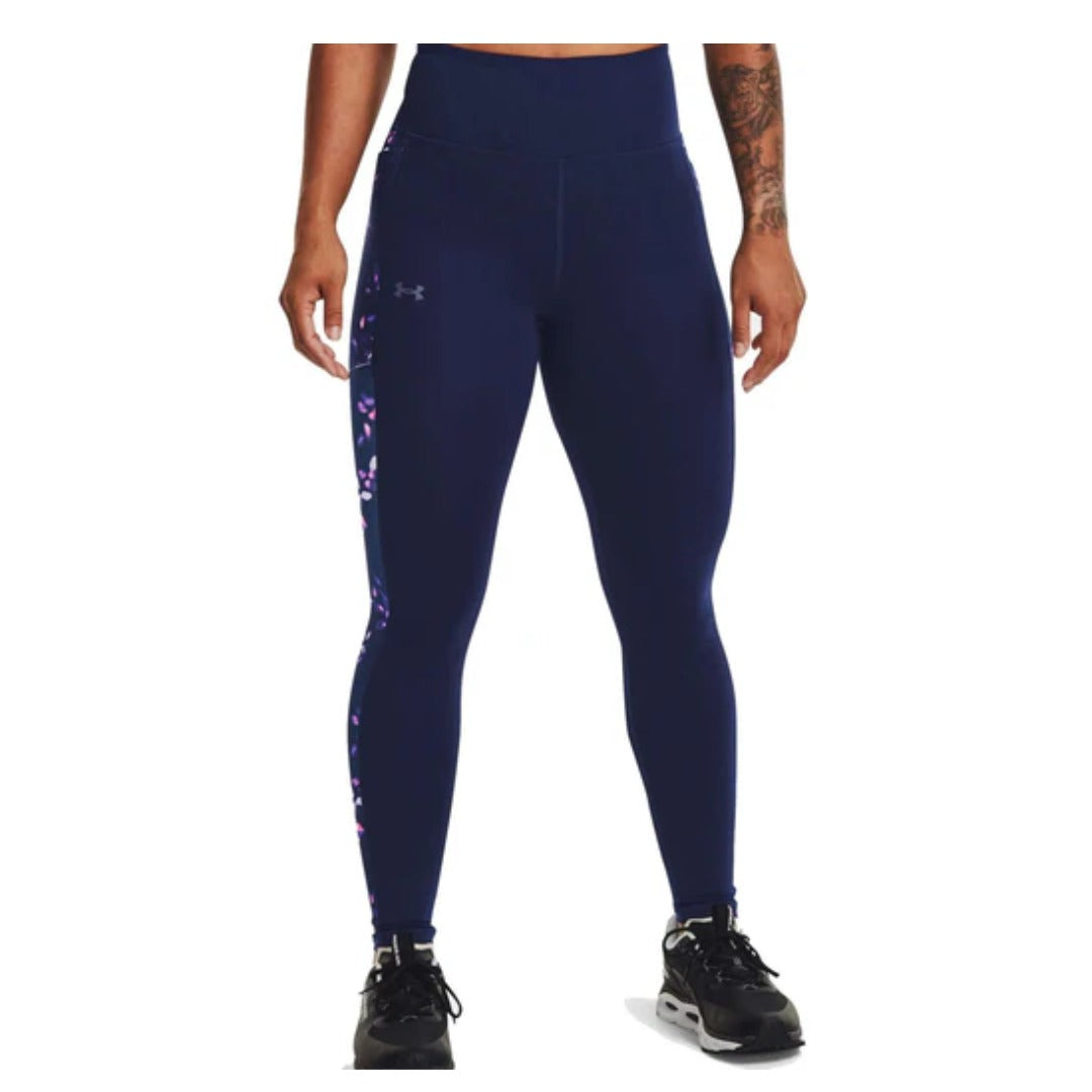 Under Armour Women's ColdGear Waistband Ankle Leggings - Midnight Navy / Twilight Purple