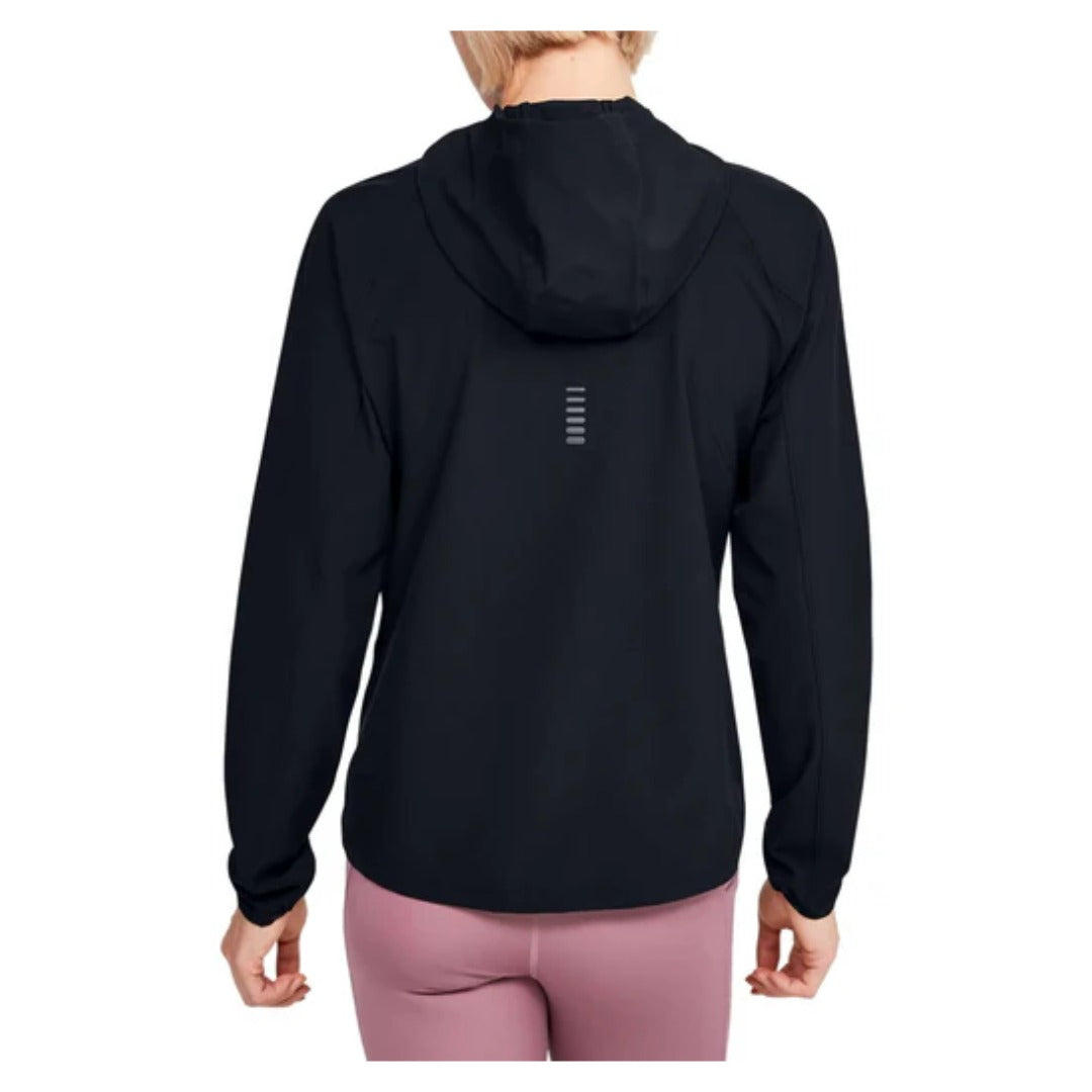 Under Armour Women's Qualifier OutRun The Storm Jacket -Black/Black/Reflective