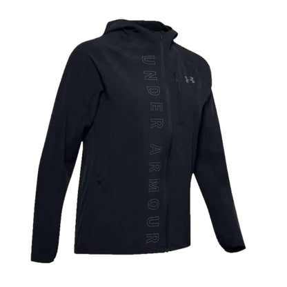 Under Armour Women's Qualifier OutRun The Storm Jacket -Black/Black/Reflective