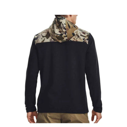 Under Armour Men's Specialist Grid 1/2 Zip Hoodie - Black