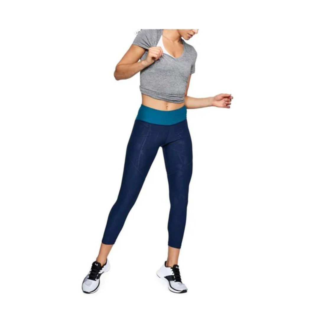 Under Armour Women's V-Neck Tee - Graphite/ Metallic Silver