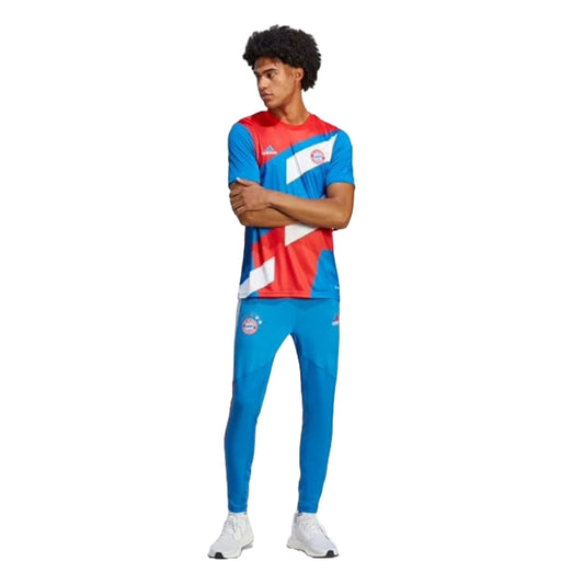 adidas Men's FC Bayern Pre-Match Jersey in team colors.