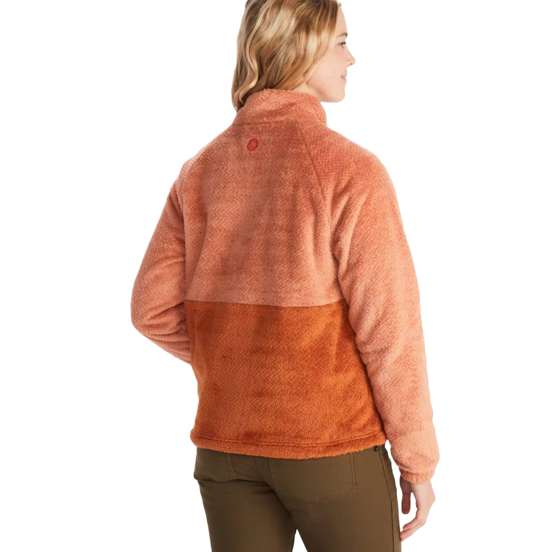 Marmot Women's Homestead Sherpa 1/2-Zip Fleece, a cozy and stylish layer for chilly days.