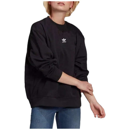 Woman in adidas Originals Women's Trefoil Essentials Sweatshirt