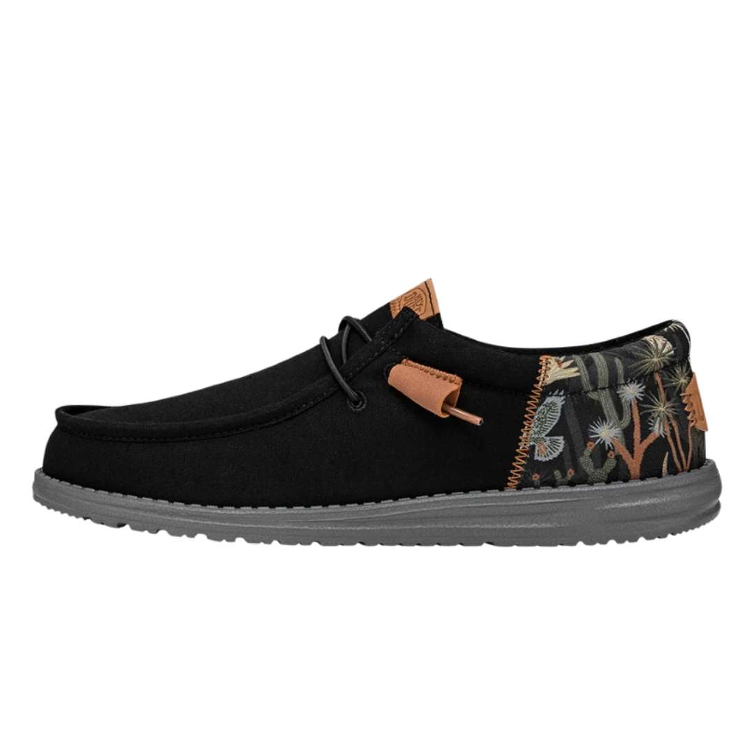 Hey Dude Men's wally Funk oasis in Black -A vibrant and funky choice for contemporary style.