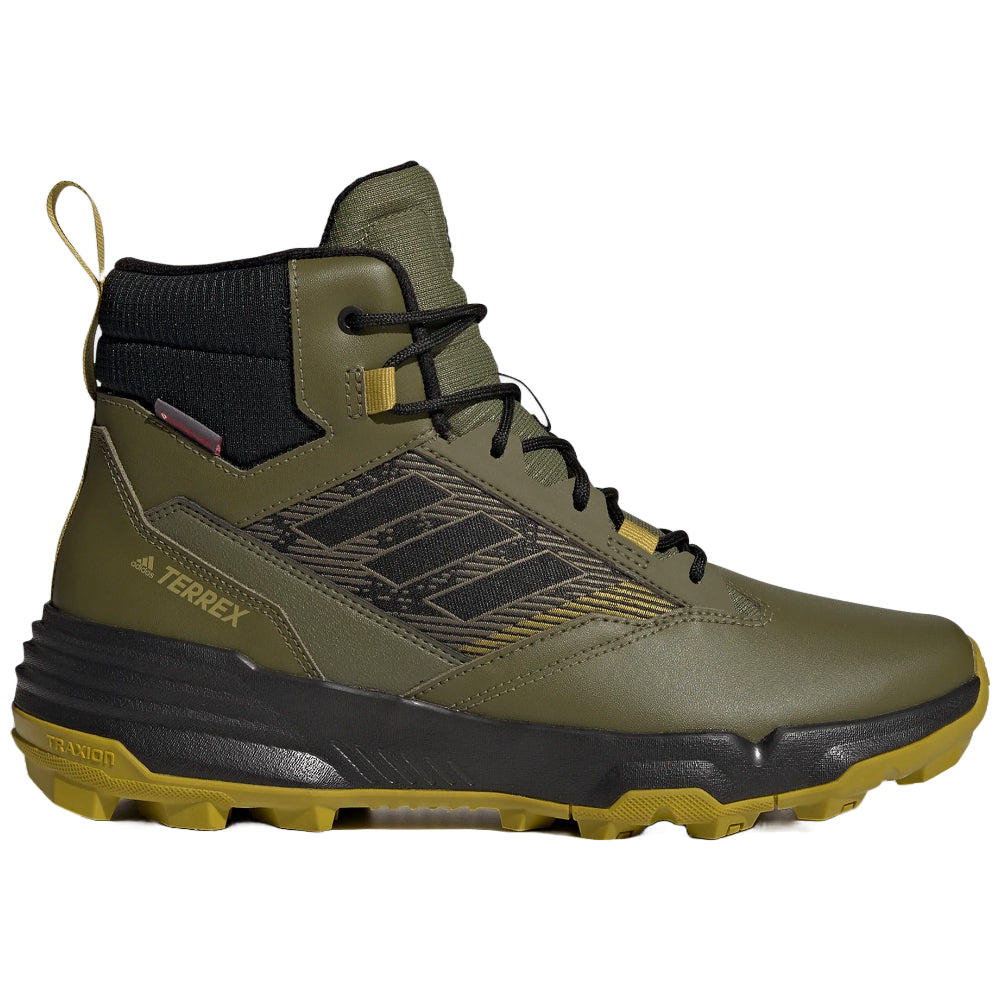 Adidas Terrex Unity Leather Mid CLD.R hiking boots in sleek design for outdoor adventures.