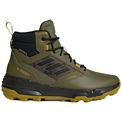 Adidas Terrex Unity Leather Mid CLD.R hiking boots in sleek design for outdoor adventures.