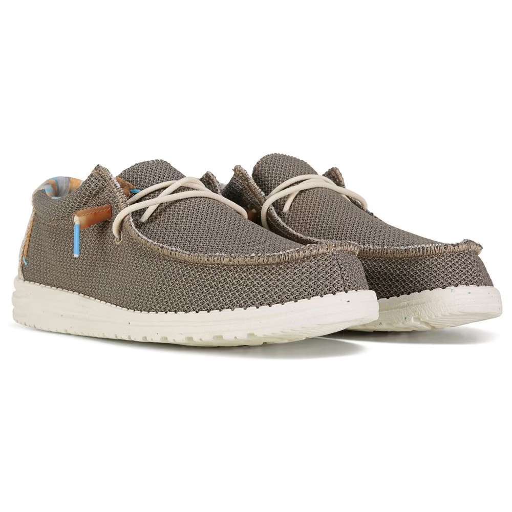 Hey Dude Men's Wally Stretch Shoes - Walnut