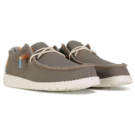 Hey Dude Men's Wally Stretch Shoes - Walnut