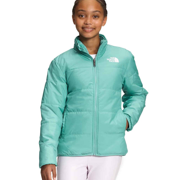 North Face Girls’ Reversible Mossbud Jacket Wasabi