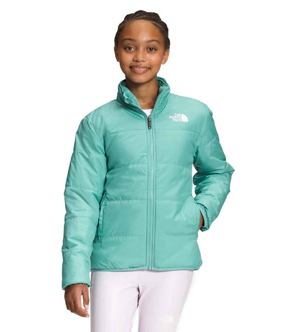 North Face Girls’ Reversible Mossbud Jacket Wasabi