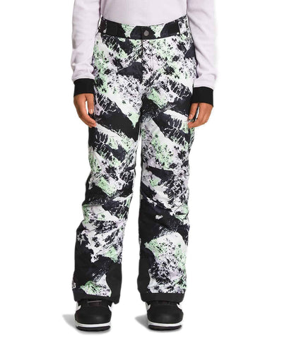 The North Face Girls’ Freedom Insulated Pants -  Lavender Fog Mountaintop Print
