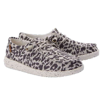 Hey Dude Wendy Woven - Cheetah Grey