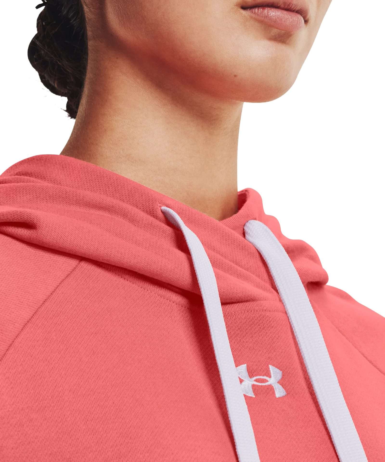 Under Armour Women's UA Rival Fleece HB Hoodie 1356317-852 Miami / White
