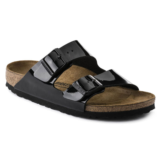 Birkenstock Arizona BS Birko-Flor Patent Sandal, a sleek and stylish option for summer fashion.