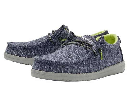 Hey Dude Boy’s Wally Youth Stretch Navy 130132556