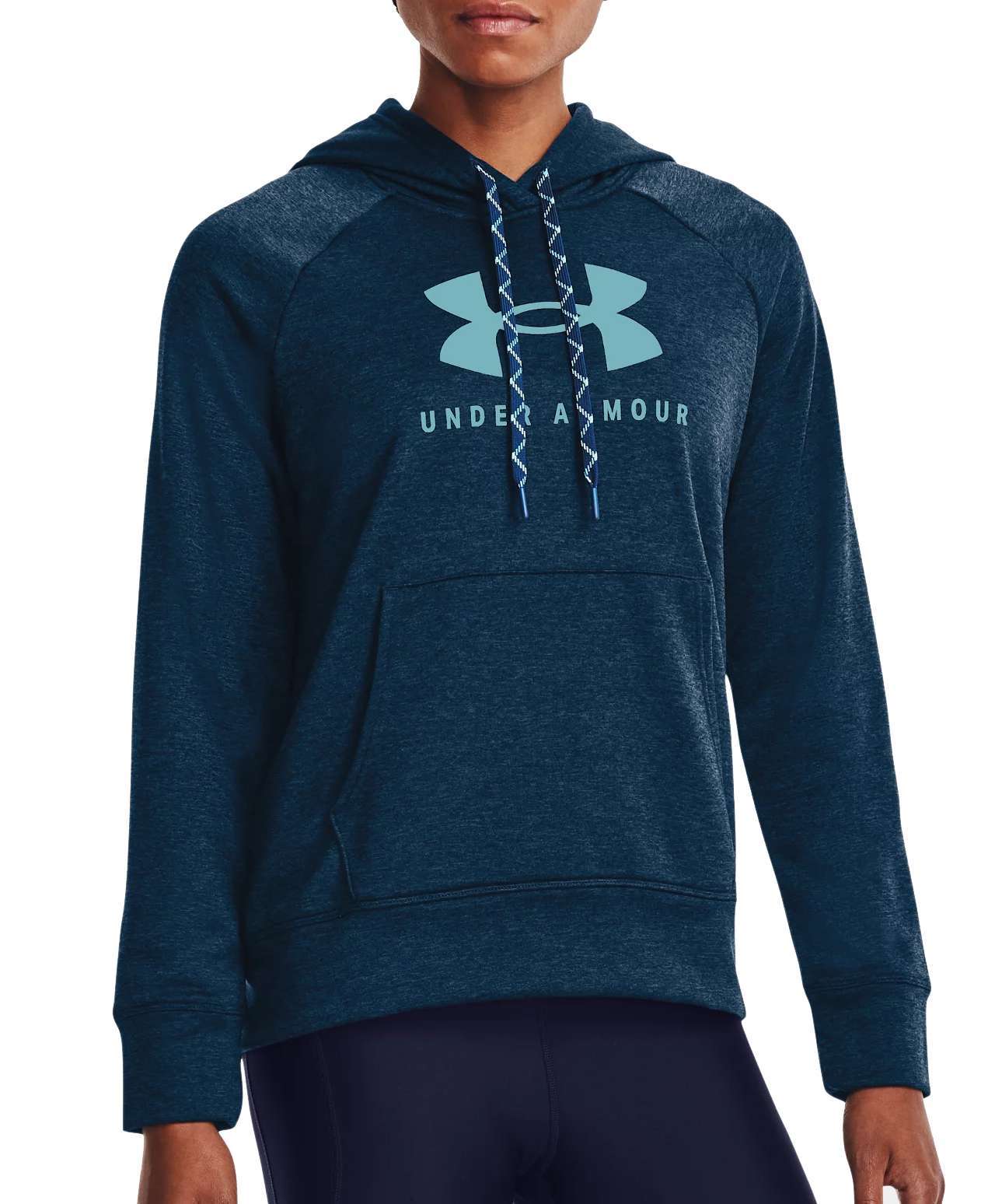 Under Armour Women's UA Shoreline Terry Hoodie 1371254 Deep Sea / Cloudless Sky-458