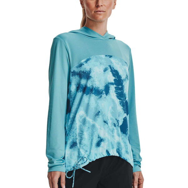 Under Armour Women's UA Iso-Chill Shore Break Hoodie 1343683-401 Cloudless Sky / Deep Sea