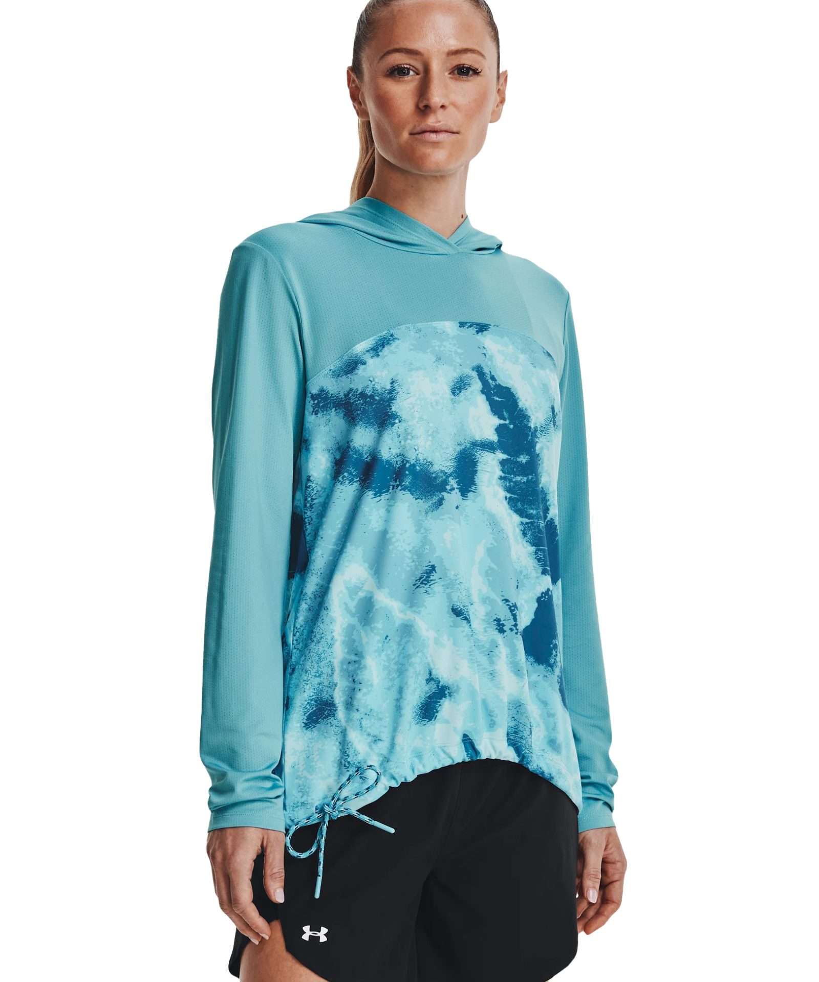 Under Armour Women's UA Iso-Chill Shore Break Hoodie 1343683-401 Cloudless Sky / Deep Sea