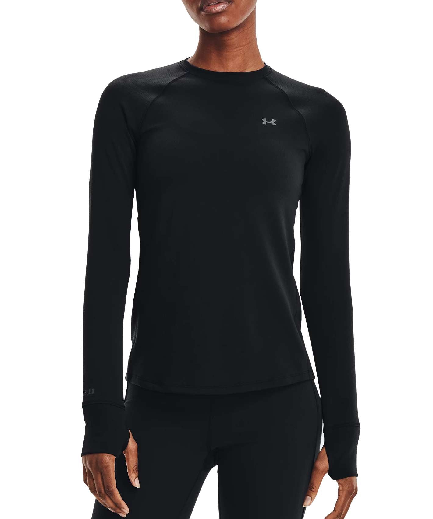 Under Armour Women's ColdGear Base 2.0 Crew Top 1343321 Black