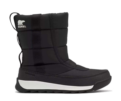 Sorel YOUTH WHITNEY II PUFFY MID WP BOOT NY3873-010 Black