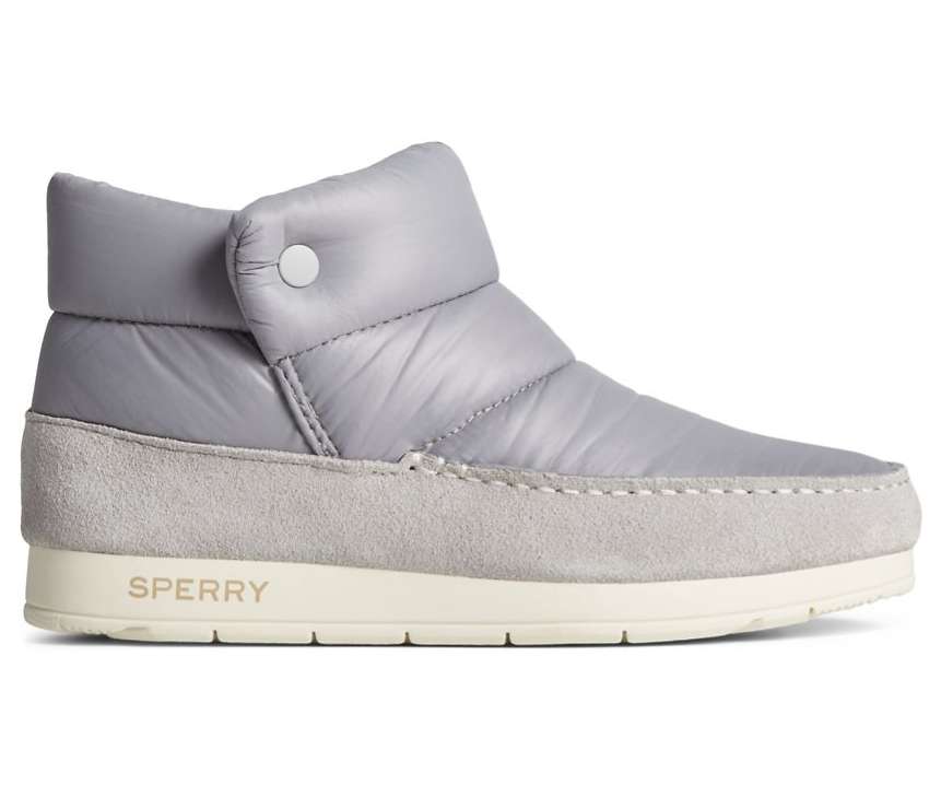 Sperry Women's Moc-Sider Nylon Bootie - Grey STS87982