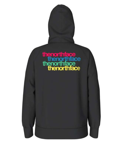 The North Face Women's Graphic Injection Hoodie - TNF Black/Brilliant Coral NF0A7UOX 4A9