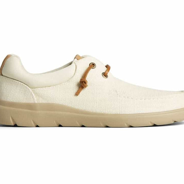 Sperry Men's Captain's Moc Hemp Slip On Shoes - Bone