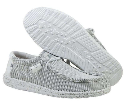 Hey Dude Wendy Sox Shoes - Stone White