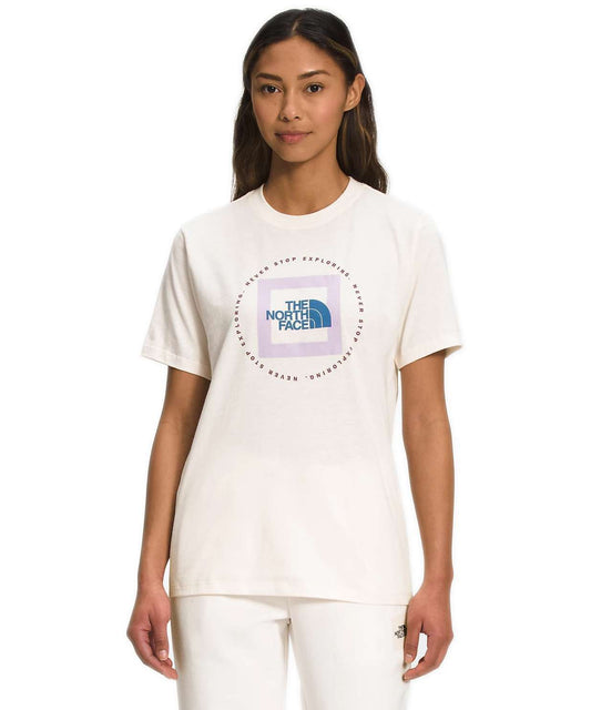 The North Face Women’s Short-Sleeve Geo NSE Tee - Gardenia White/Lavender Fog NF0A7UPV7W5