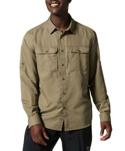 Mountain Hardwear Men's Canyon Long Sleeve Shirt 1648751 397 Stone Green