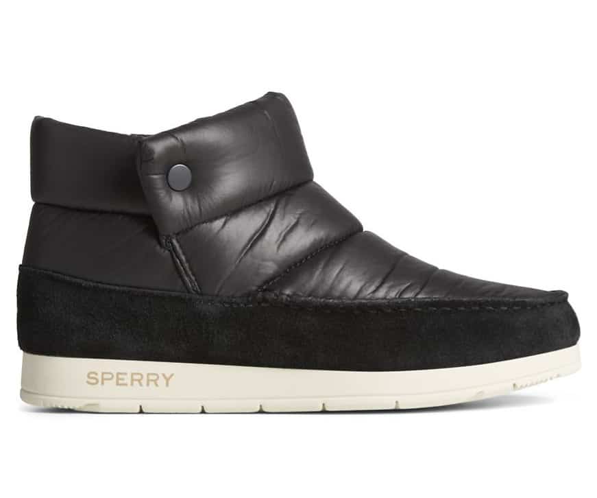 Sperry Women's Moc-Sider Nylon Bootie - Black