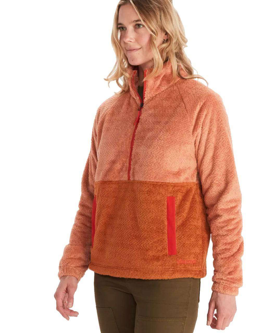 Marmot Women's Homestead Sherpa 1/2-Zip Fleece - Rose Gold/Copper