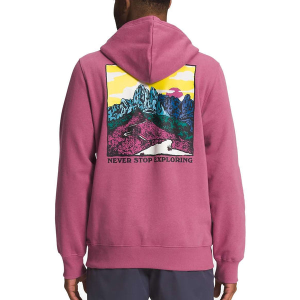 The North Face Men's Graphic Injection Hoodie - Red Violet/Yellowtail NF0A7UO583P