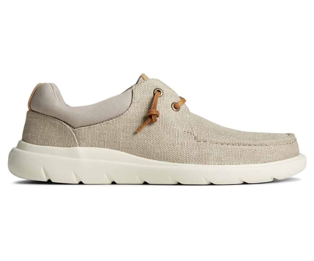 Sperry Men's Captain's Moc Hemp Slip On Shoes - Taupe