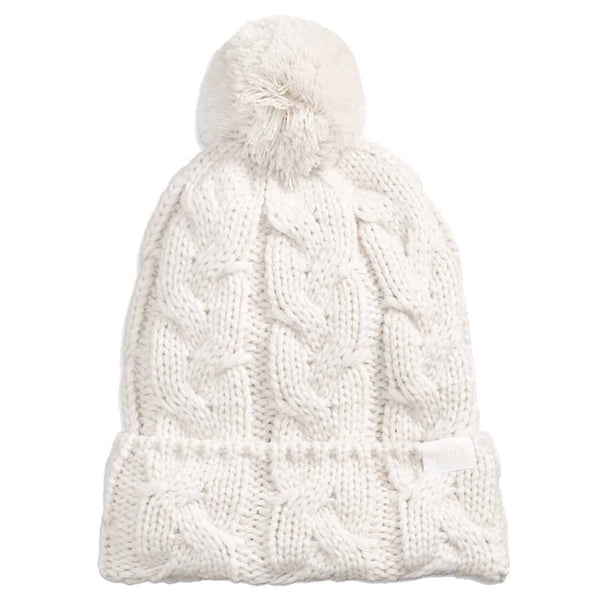 The North Face Women's Cable Minna Pom Beanie - Gardenia White