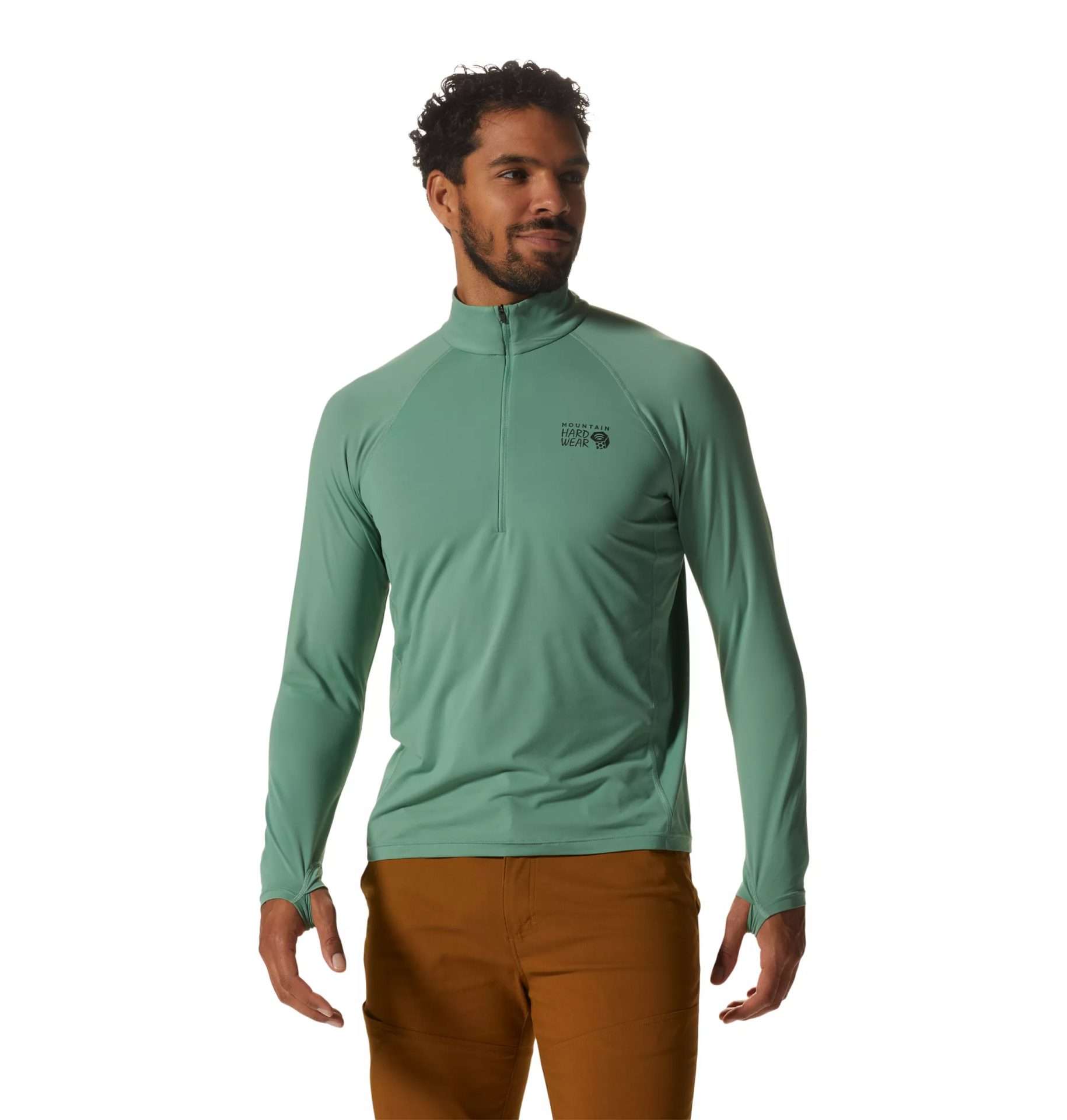 Mountain Hardwear Men's Crater Lake 1/2 Zip 1993351-358 Aloe