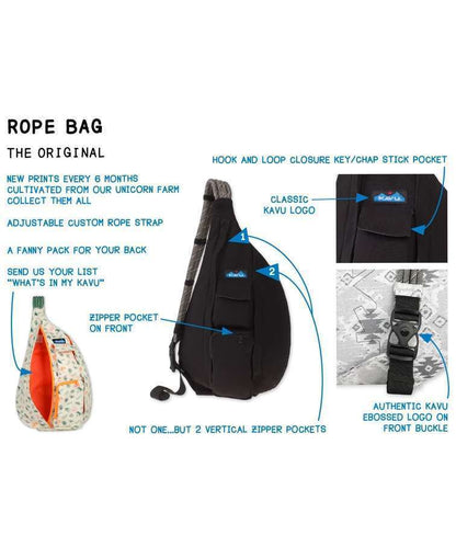 KAVU Rope Bag Sling - Fjord Blue